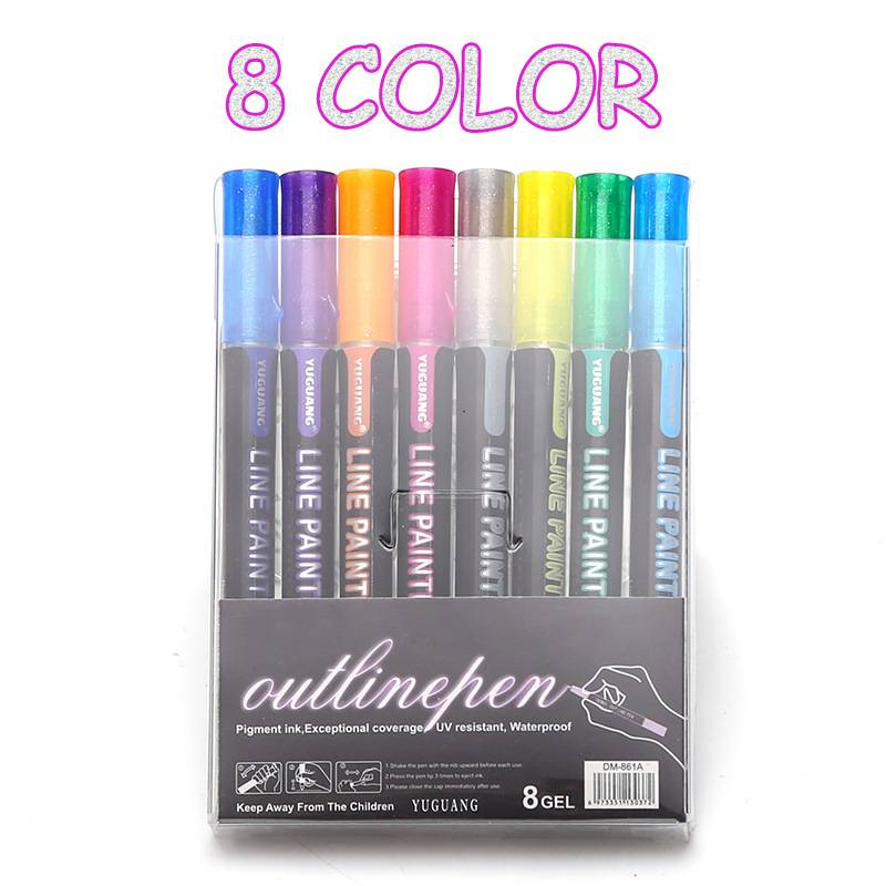 Brighten Up School Supplies With This Shiny Double Line - Temu